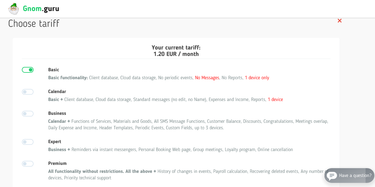 tariffs gnomguru crm blog screenshot en